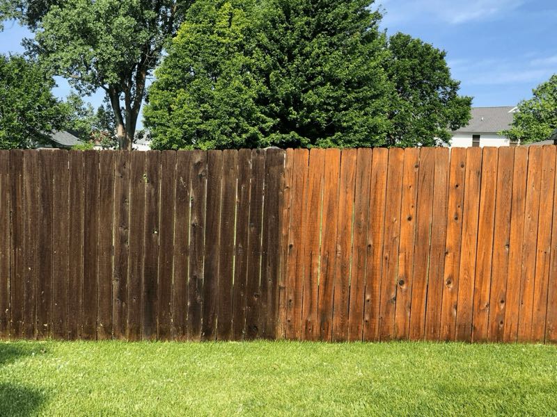 Fence Staining in Addison